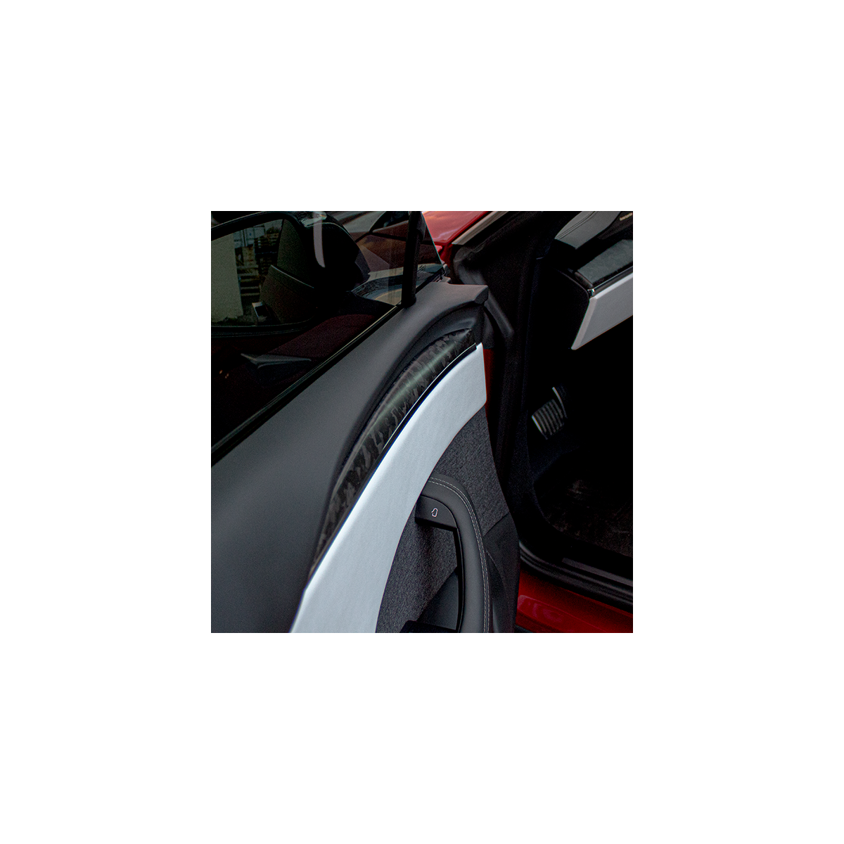 Cruscotto e pannelli porta in carbonio per Tesla Model S e Model X LR & Plaid 2022 +
