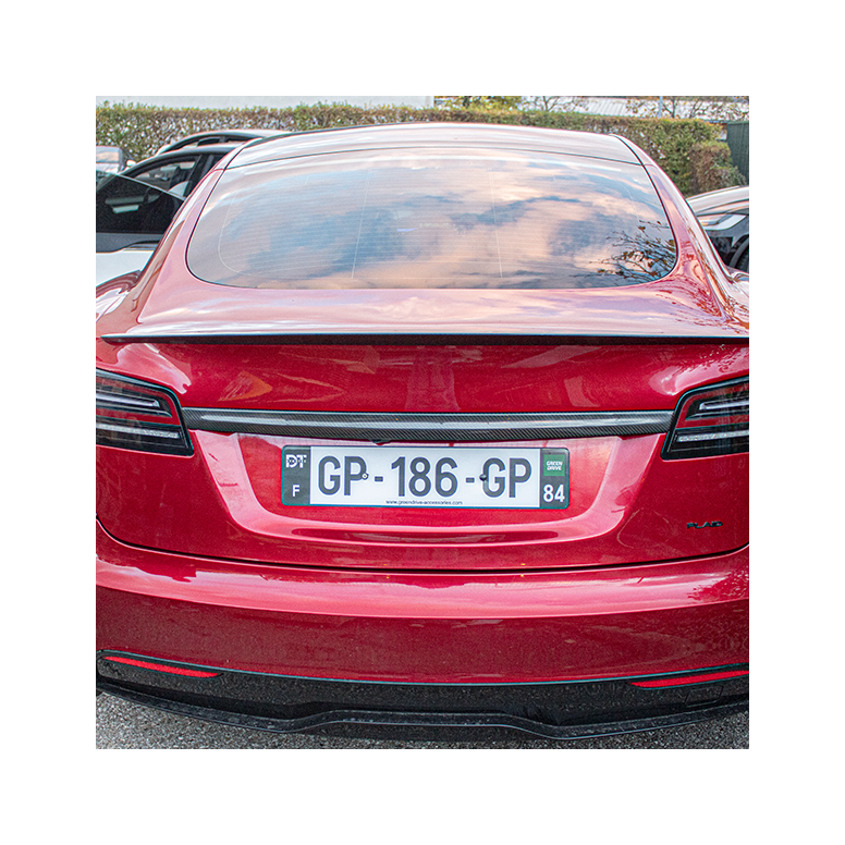 Tesla Model S Bagasjeromsskinne i karbon for og X LR & Plaid 2022+