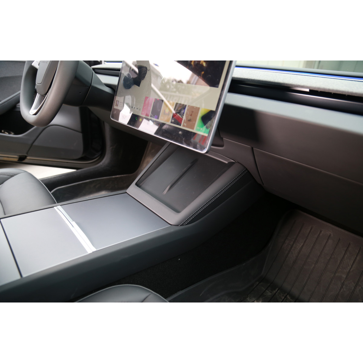 Tapis antidérapant pour pad de recharge pour Tesla Model 3 et Model Y 2021+
