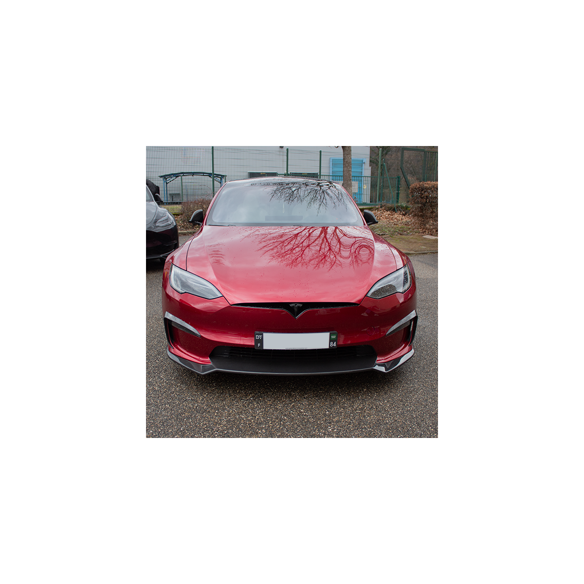 DynoTec Tesla Model S Spoiler / frontblad ElementX® for LR & Plaid 2022+
