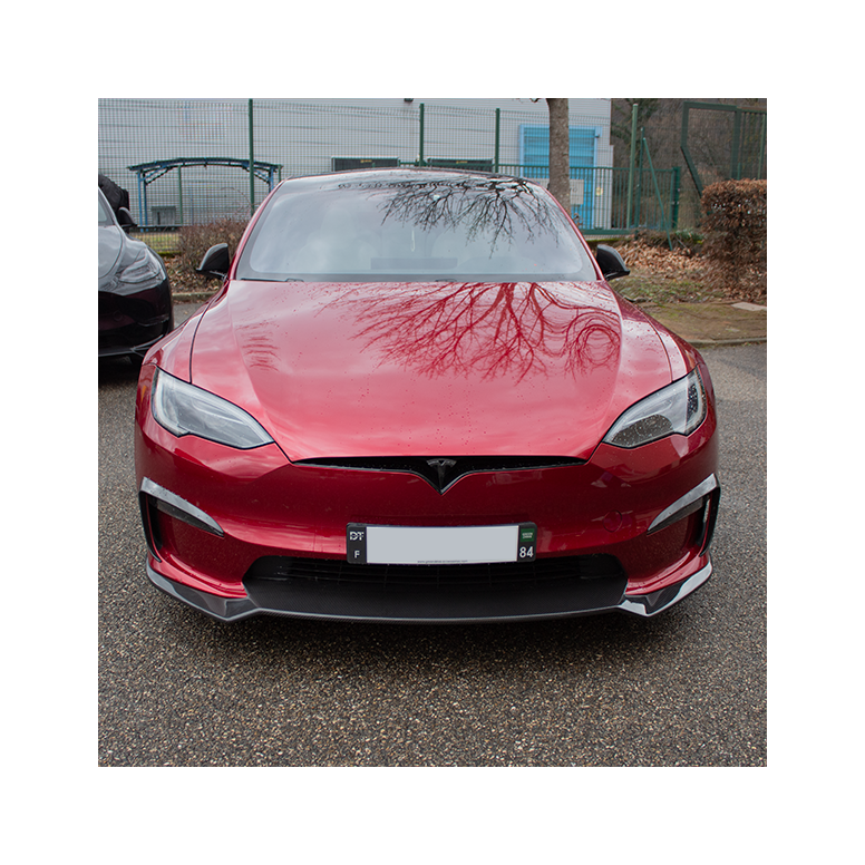 DynoTec Tesla Model S Spoiler / lamă față ElementX® pentru LR & Plaid 2022+