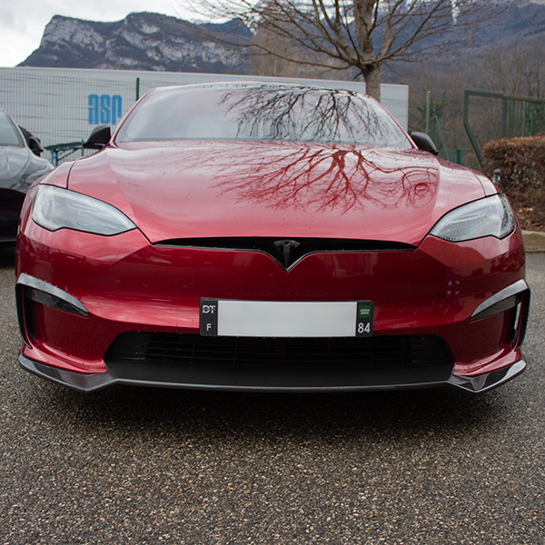 Spoiler / pala delantera DynoTec ElementX® para Tesla Model S LR & Plaid 2022+