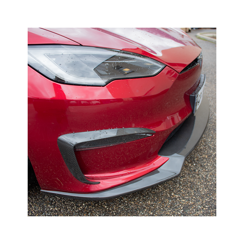 DynoTec Tesla Model S Spoiler / frontblad ElementX® for LR & Plaid 2022+