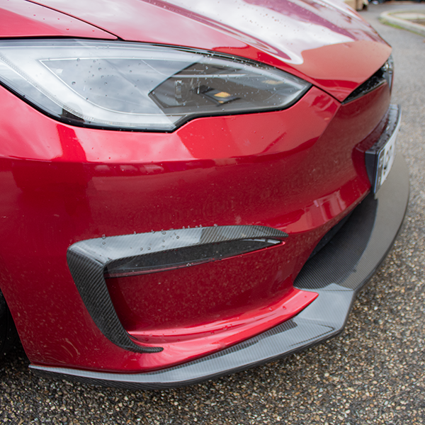 Spoiler / lama anteriore DynoTec ElementX® per Tesla Model S LR & Plaid 2022+