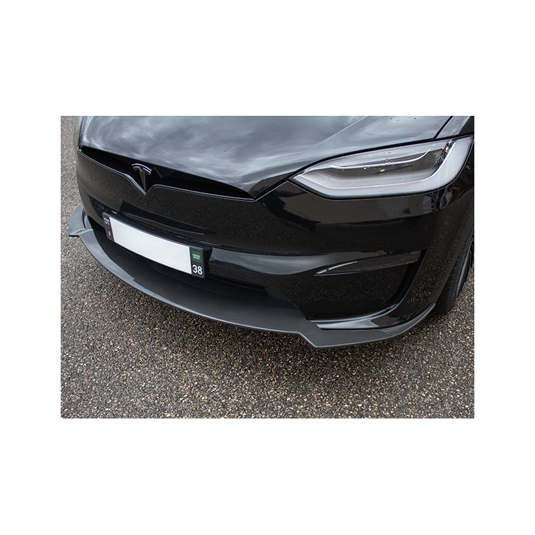 DynoTec Tesla Model X Spoiler / lamă față ElementX® pentru LR & Plaid 2022+