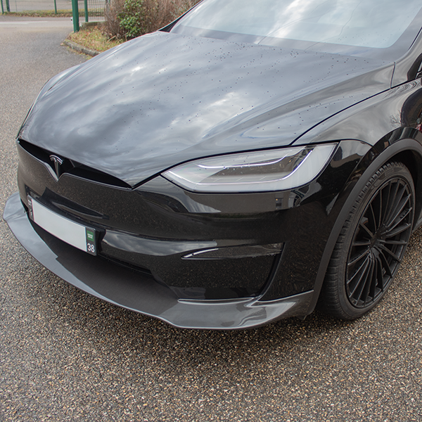 Spoiler / pala delantera DynoTec VelocityX® para Tesla Model X LR & Plaid 2022+