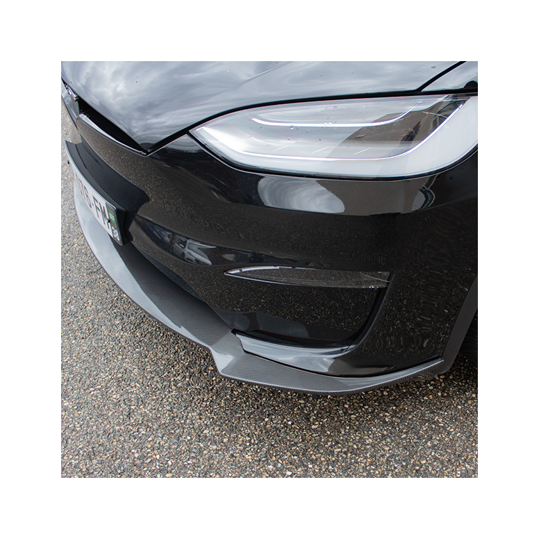 DynoTec Tesla Model X Spoiler / lamă față ElementX® pentru LR & Plaid 2022+