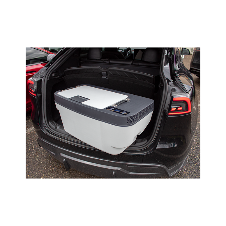 Kjøleboks med stor kapasitet til rommet under bagasjeromsgulvet til Tesla Model Y