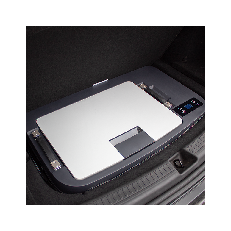 Large capacity under-cabinet cooler for Tesla Model Y