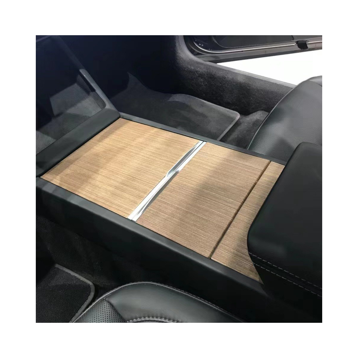 Consola central de madera auténtica para Tesla Model 3 y Model Y todas las generaciones