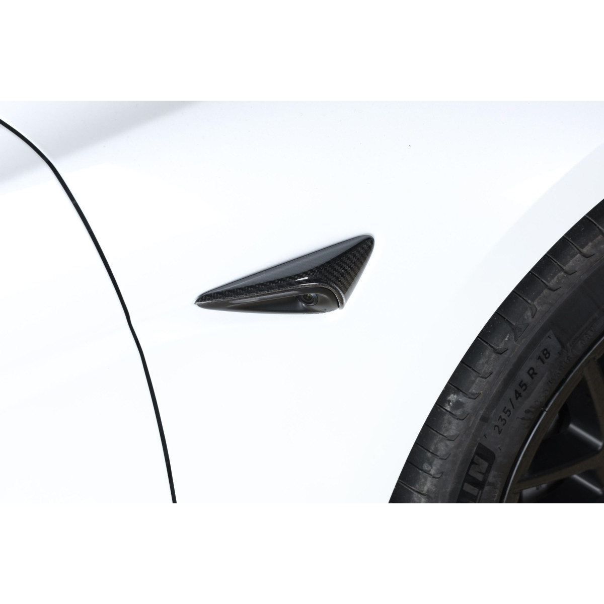 Protección de cámara lateral en carbono para Tesla Model S , X, 3 e Y