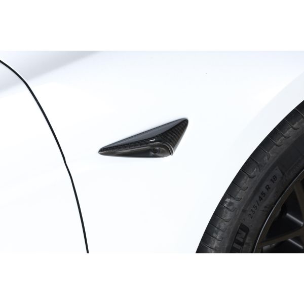 Protección de cámara lateral en carbono para Tesla Model S , X, 3 e Y