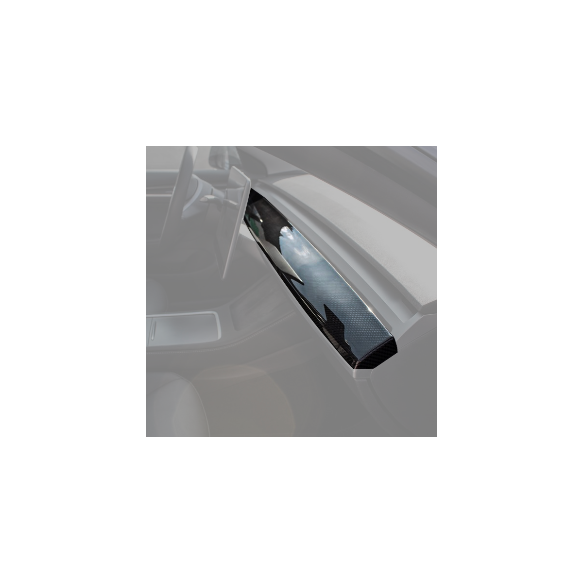 Inserție de bord din carbon pentru Tesla Model 3 2019-2023 și Model Y 2022-2024