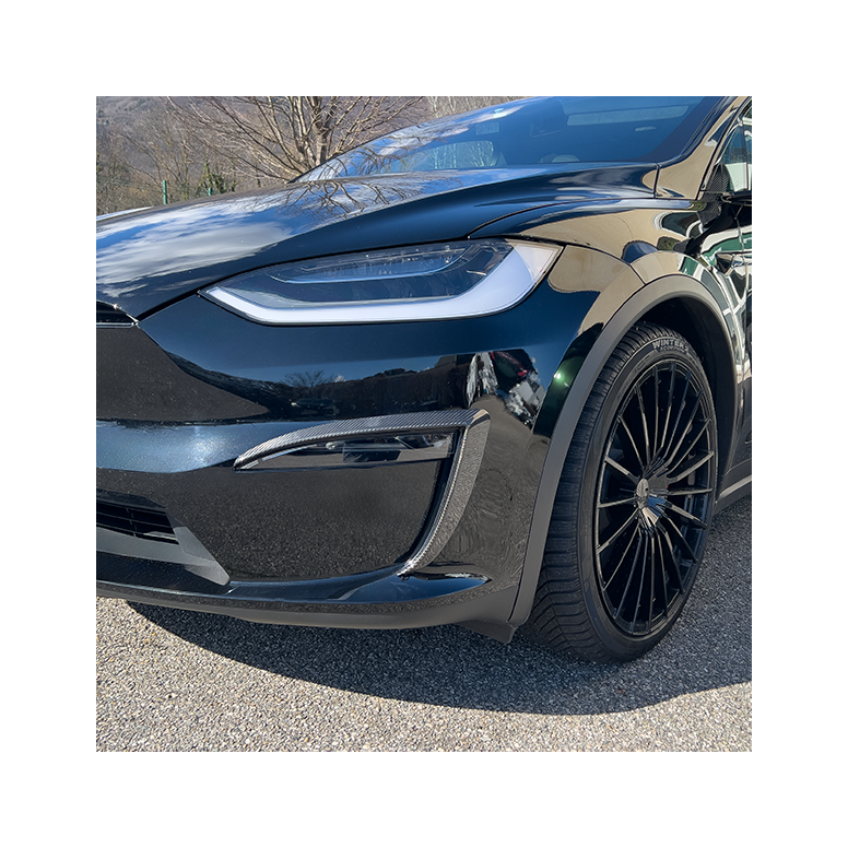 Fog Light Carbon Front für Tesla Model X LR & Plaid 2022+