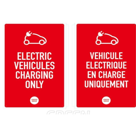 Panneaux d'affichage borne de recharge