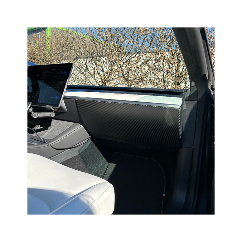 Handschuhfachschale aus Carbon für Tesla Model 3 und Model Y