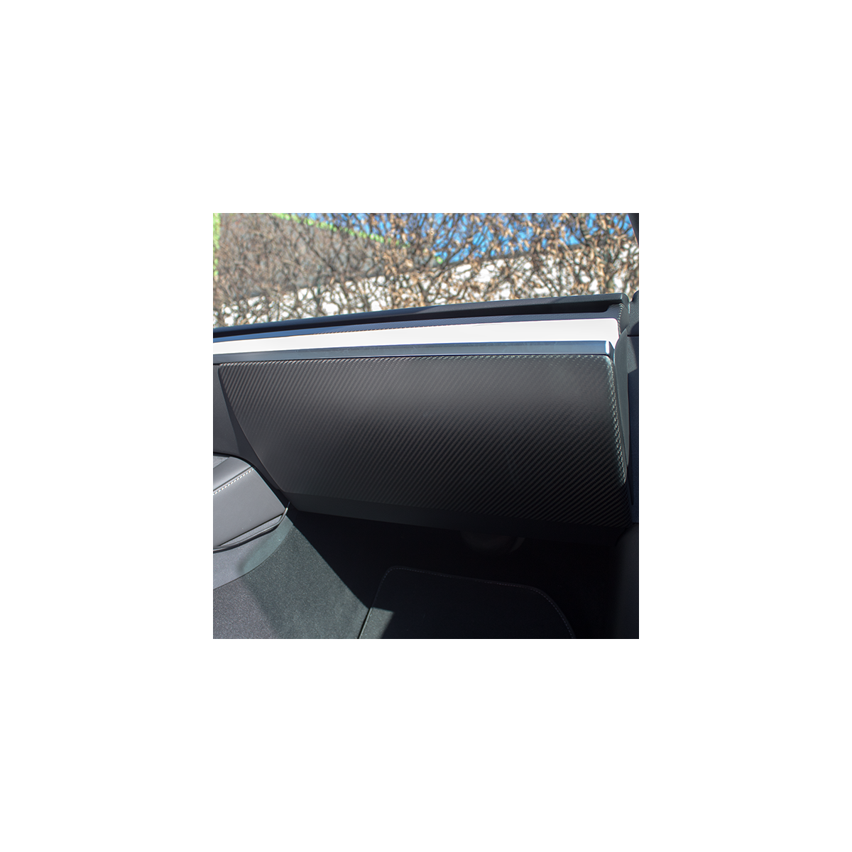 Caixa de luvas de carbono para Tesla Model 3 e Model Y