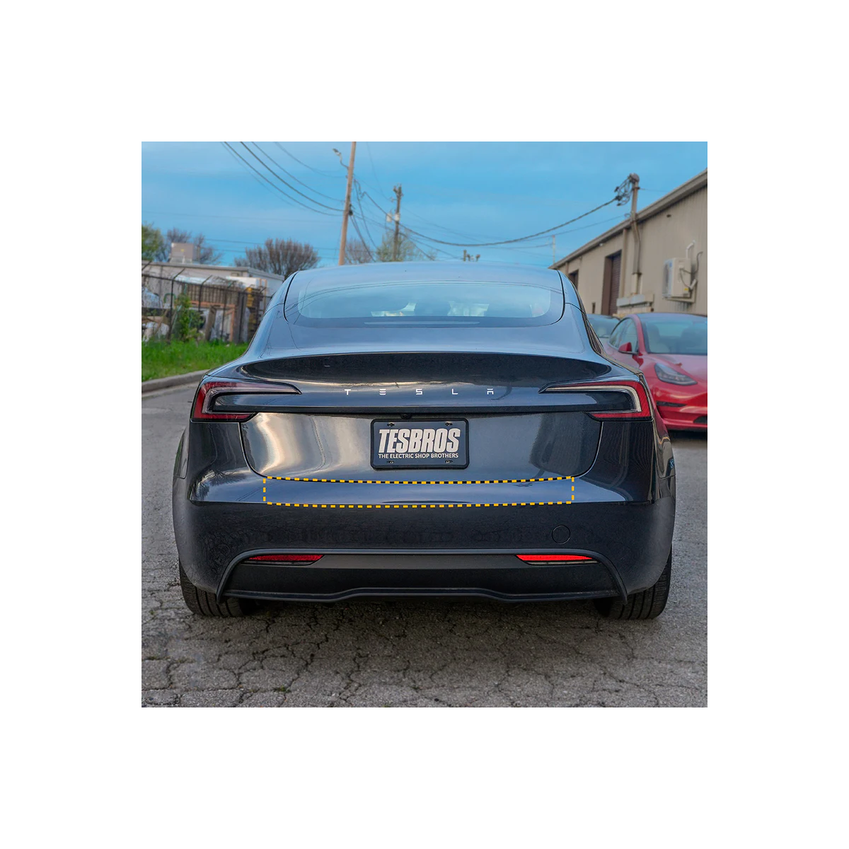 Tesla Chránič prahu kufra z PPF - Model 3