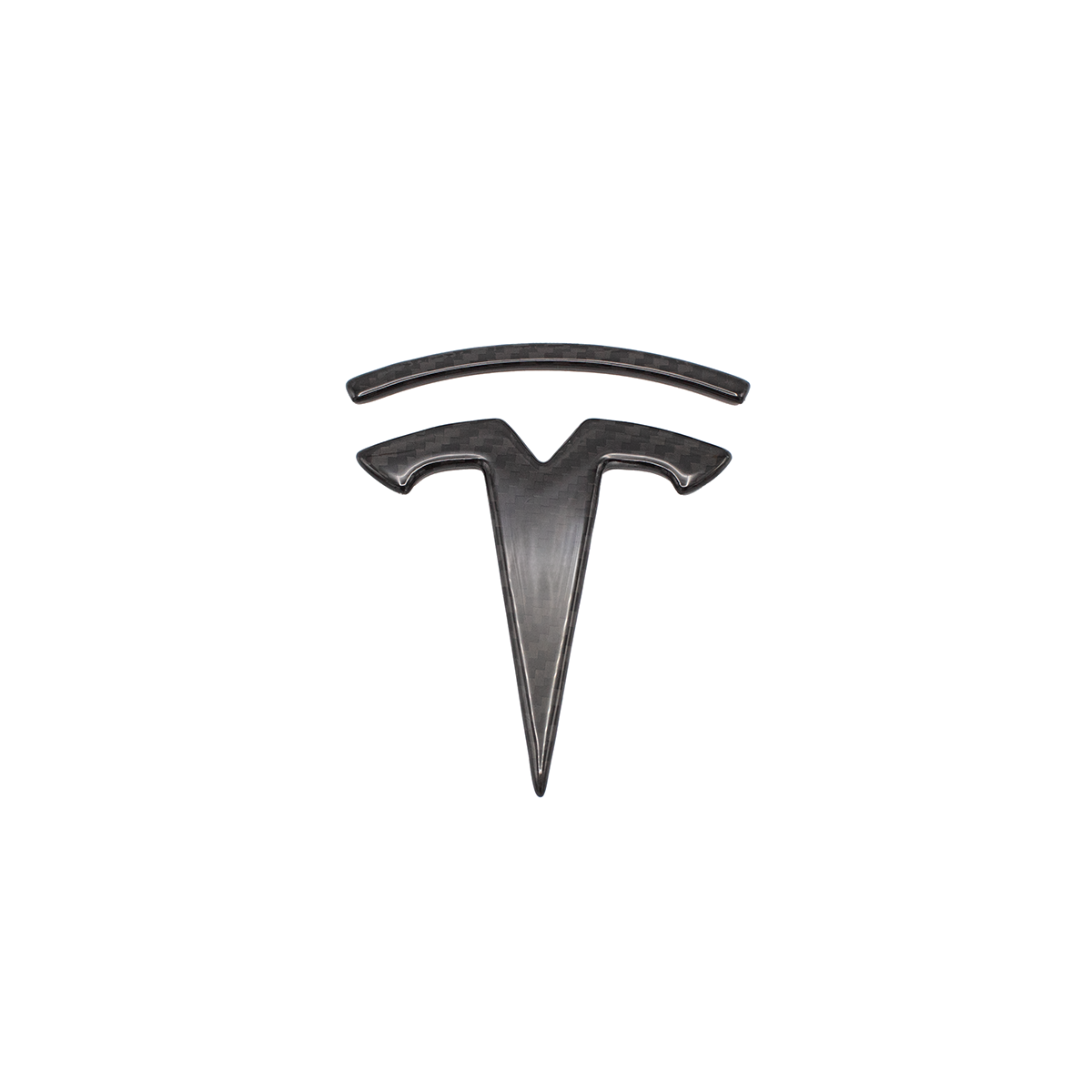 Vorderes Carbon-Logo für Tesla Model X 2022+