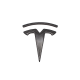 Hiilinen etulogo Tesla Model X 2022+:lle