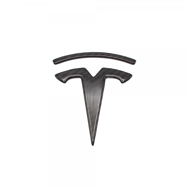 Frontlogotyp i kolfiber för Tesla Model X 2022+