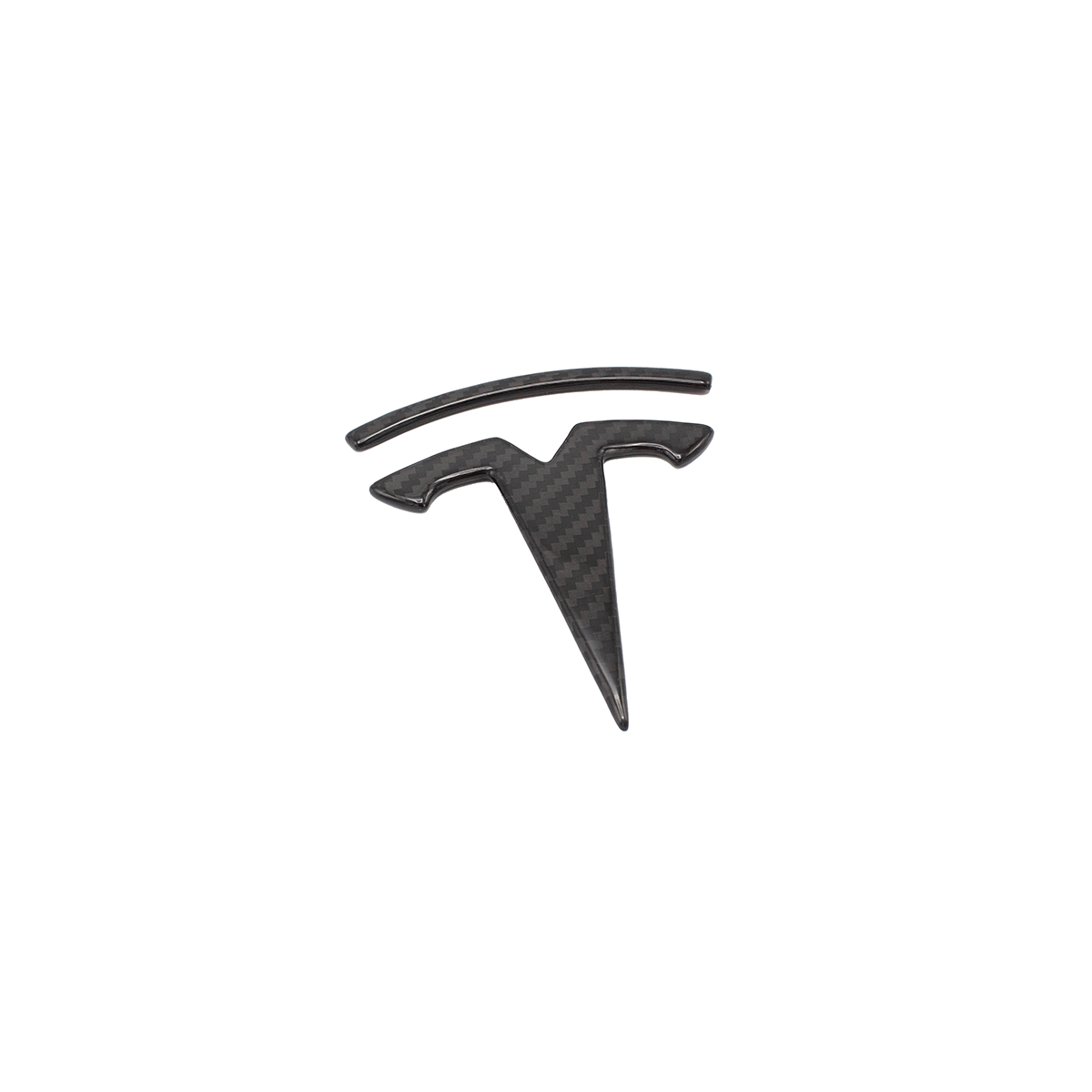 Vorderes Carbon-Logo für Tesla Model X 2022+