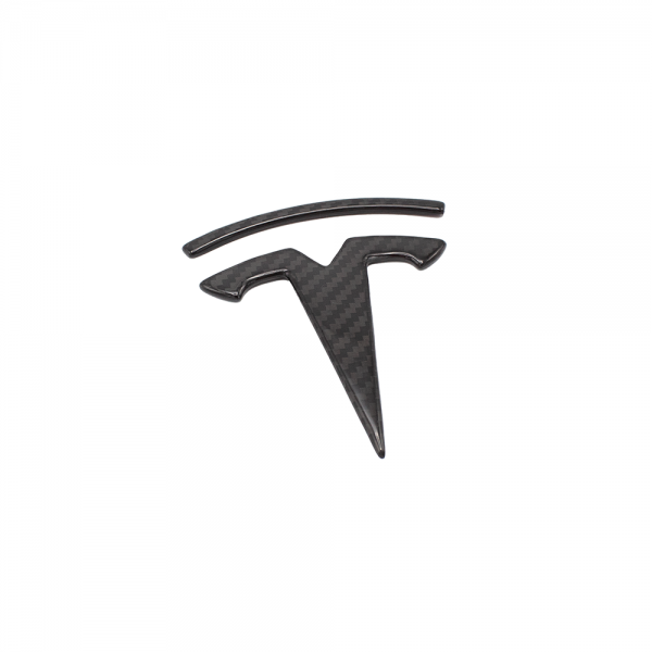 Vorderes Carbon-Logo für Tesla Model X 2022+