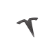 Carbon front logo for Tesla Model X 2022+