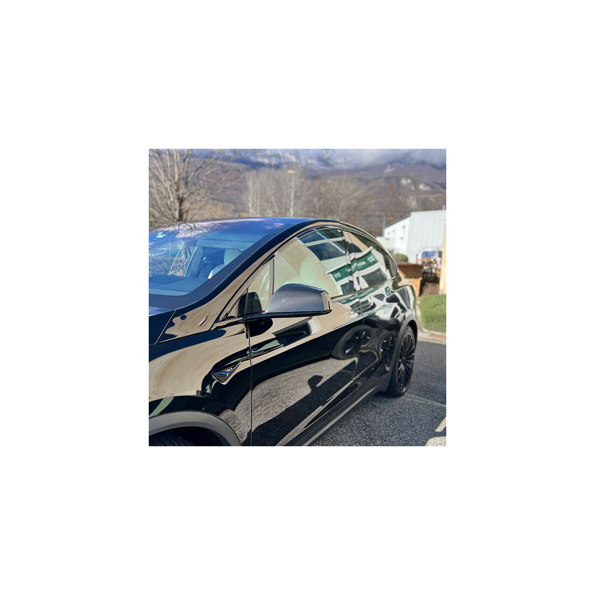 Carbon spejlkapper til Tesla Model X LR & Plaid 2022 +