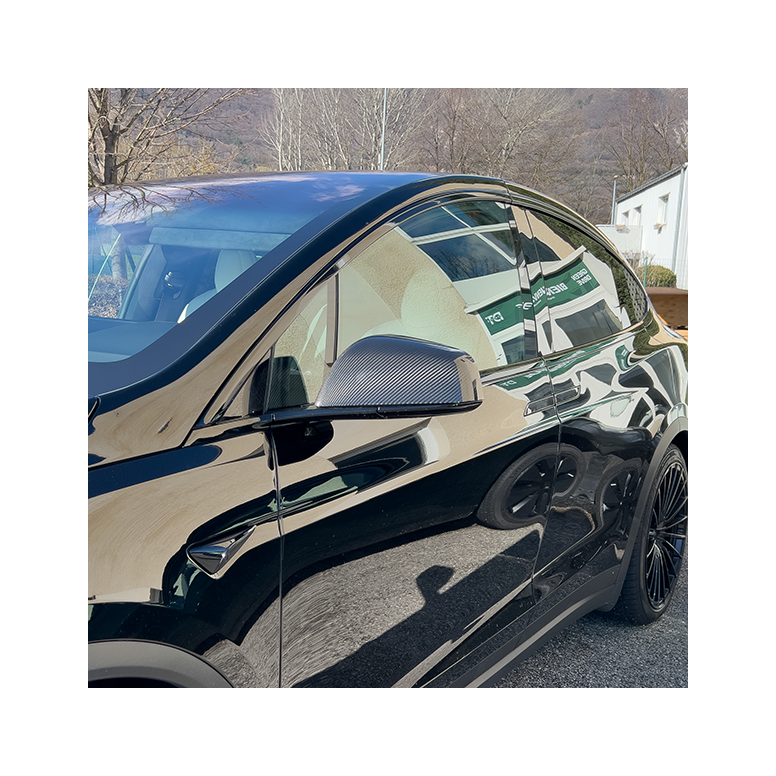 Carbon spejlkapper til Tesla Model X LR & Plaid 2022 +