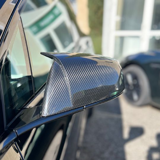 copy of Capas dos espelhos retrovisores em carbono para Tesla Model X LR & Plaid 2022 +