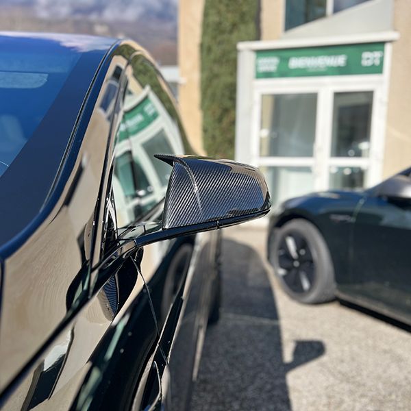 copy of Capas dos espelhos retrovisores em carbono para Tesla Model X LR & Plaid 2022 +