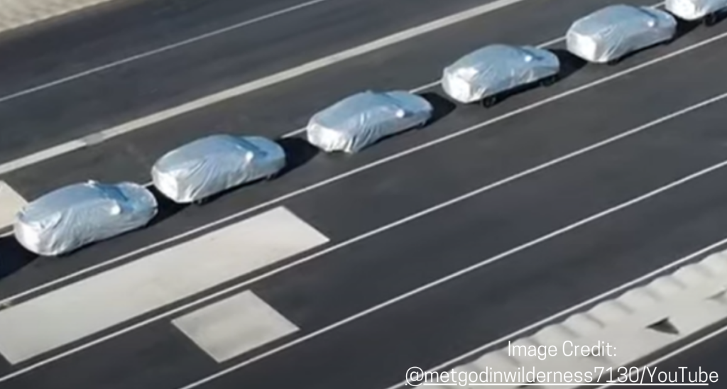 Tesla Vehicles Spotted Under Covers at Fremont Factory