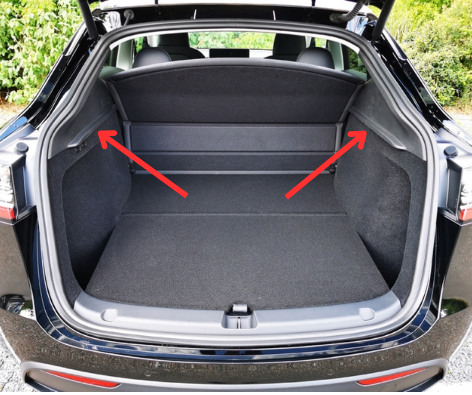 Kofferraumabdeckung mit Aufrollmechanismus für Tesla Model Y