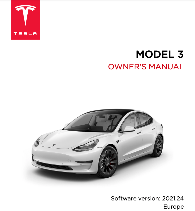 Benutzerhandbuch Tesla Model 3